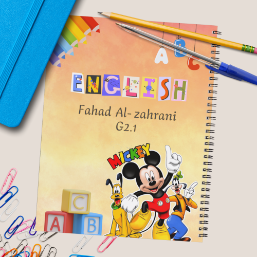 دفتر شخصية ميكي ماوس