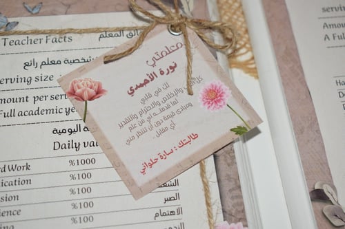 لوحة خشبية حقائق المعلم