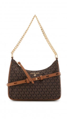 شنطه بسلسله ذهبيه وسترب جلد طويل من مايكل كورس