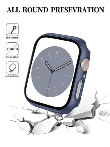 3 في 1 سوار ساعة مع كفر واقي مع شاشة حماية لساعة ا...