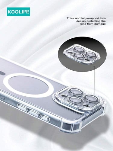 كفر واقي آيفون 16 برو يدعم الشحن اللاسلكي