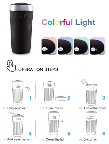 قطعة واحدة USB متعدد الألوان مصباح محمول ناشر الزي...