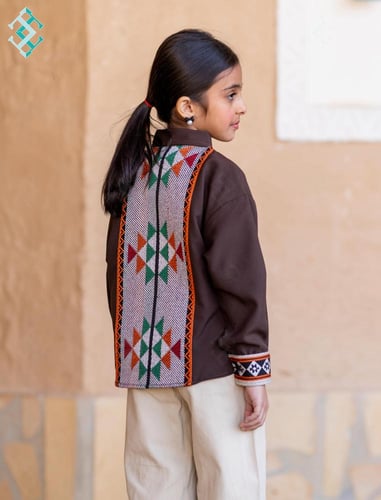 قميص السدو بني -متجر تيفاني السعودية