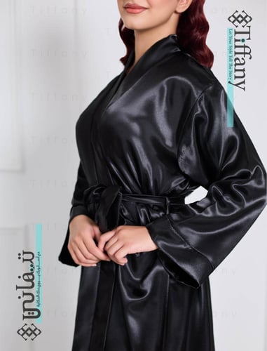 روب عروس كلاسك أسود