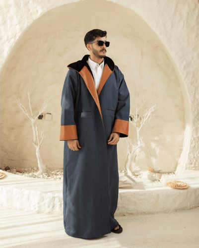 فروه رجالي كحلي جلد جملي