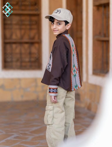 قميص السدو بني -متجر تيفاني السعودية