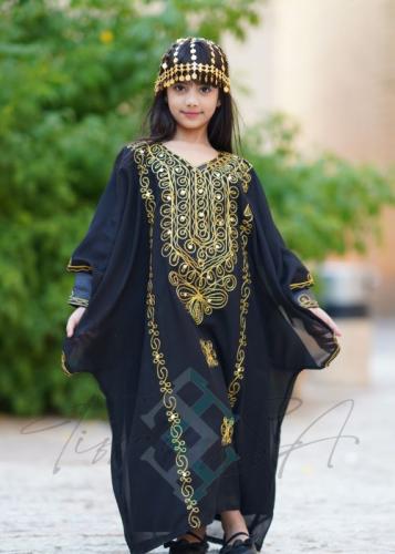 ثوب النشل بناتي - اسود