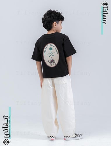 تيشيرت - سيفين ونخلة بيضاوي