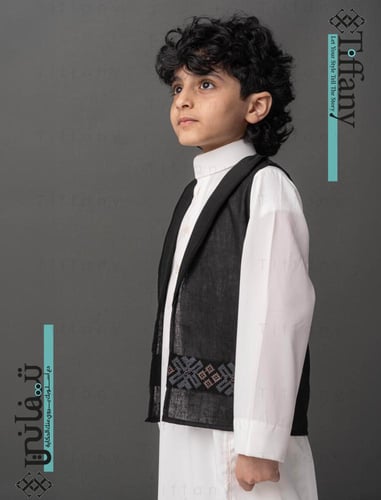 سديري لنن - أسود