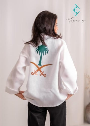 قميص سيفين ونخلة ملكي