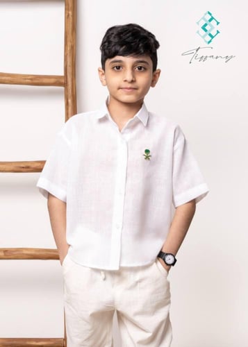 قميص كتان كم طويل - يصمة