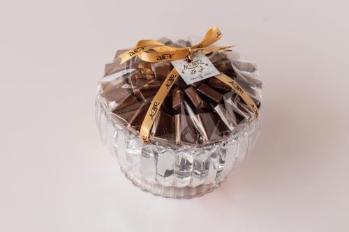 صينية شوكولاتة كريستال صغيرة