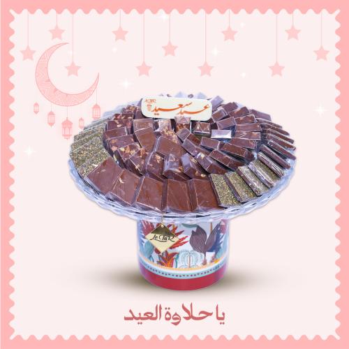 صينية شوكولاتة كريستال رسومات كبيرة