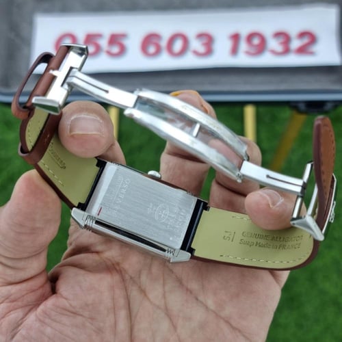 ساعة جيجر لوكولتر Reverso جلد بني