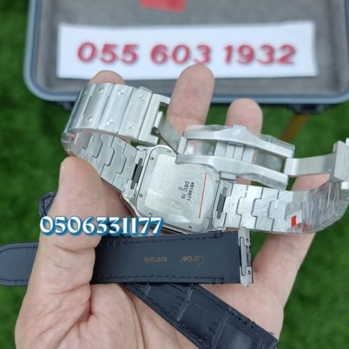 ساعة كارتير سانتوس أسود ماستر طبق الأصل