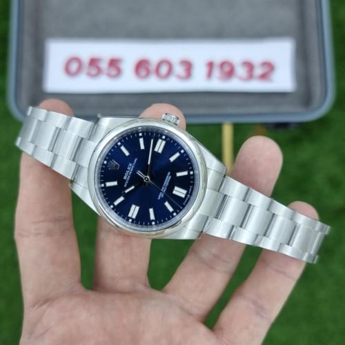 ساعة رولكس أويستر بربتشوال أزرق ماستر