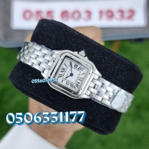 ساعة كارتير بانثر نسائي مينا فضية | ماستر كواليتي