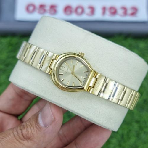 ساعة اقنر جينوفا ذهبي مينا ذهبي