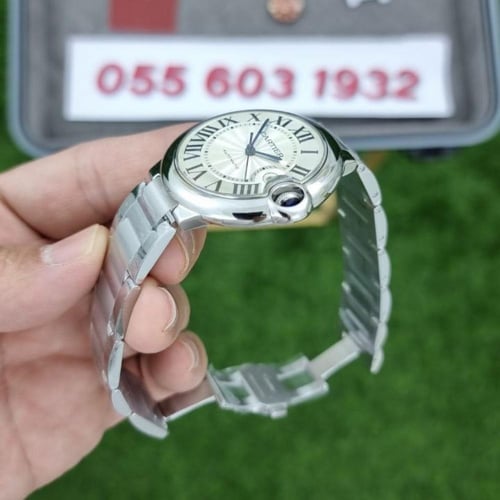 ساعة كارتير بالون بلو مينا أبيض ماستر