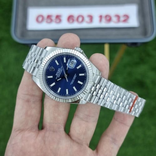 رولكس ديت جست رجالي - أوتوماتيك بميناء كحلي