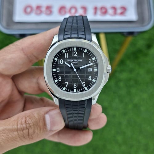 ساعة باتيك فيلب أكوانوت اسود