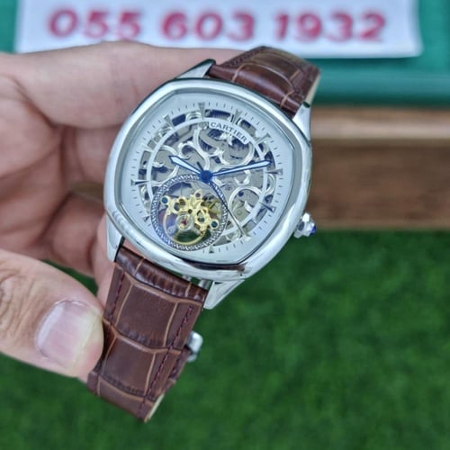 ساعة كارتير درايف جلد بني