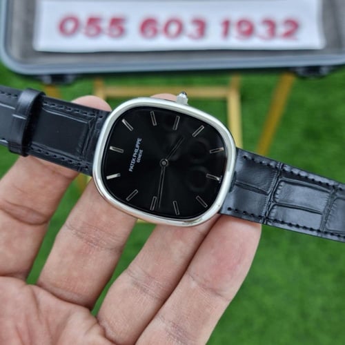 ساعة باتيك فيليب جولدن إليبس كلاسيك أسود