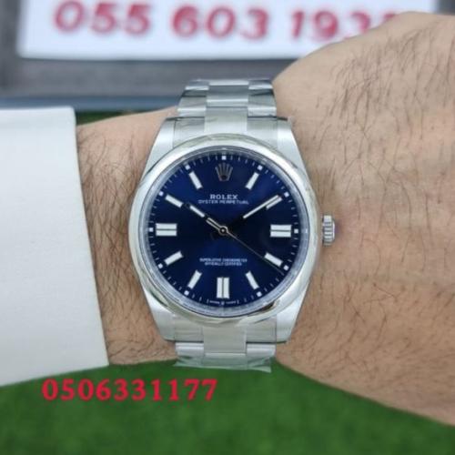 ساعة رولكس أويستر بربتشوال أزرق ماستر