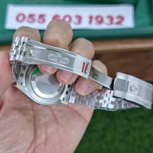 ساعة رولكس ديت جست فضي ماستر