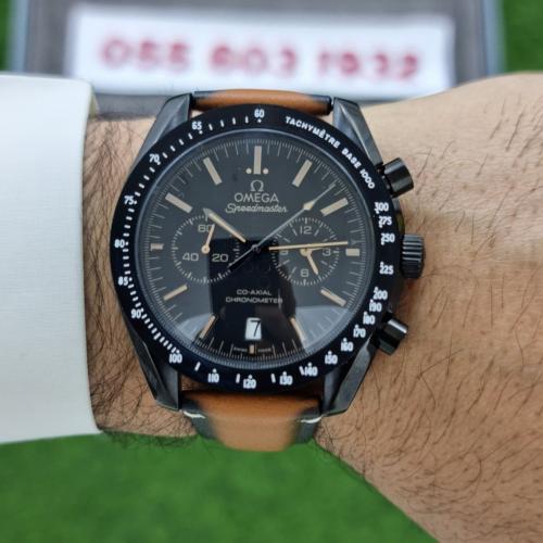 ساعة اوميغا سبيد ماستر كرونوغراف جلد بني