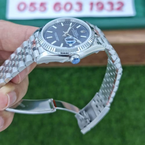 ساعة رولكس ديت جست أزرق 36 ماستر