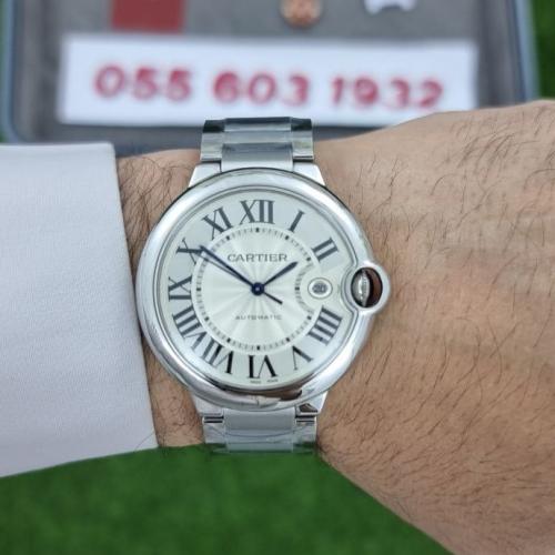 ساعة كارتير بالون بلو مينا أبيض ماستر