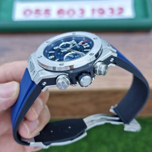 ساعة هوبلت بيق بانق يونيكو أزرق ماستر كواليتي