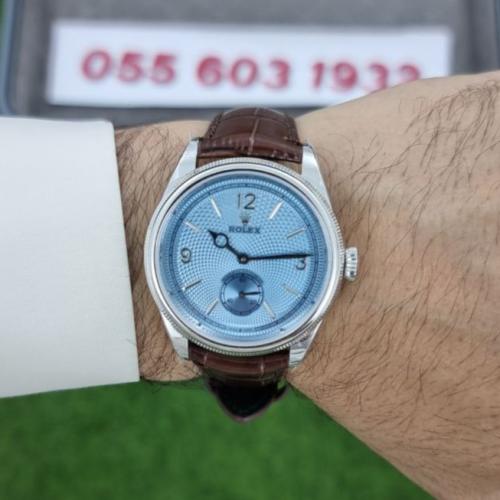 ساعة رولكس 1908 أويستر بربتشوال جلد بني ماستر