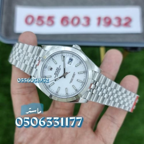 ساعة رولكس ديت جست رجالي ماستر - 41ملم أوتوماتيكية