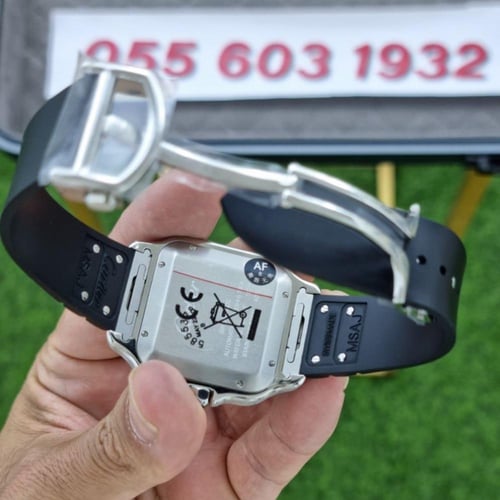 ساعة كارتير سانتوس مينا أسود ماستر