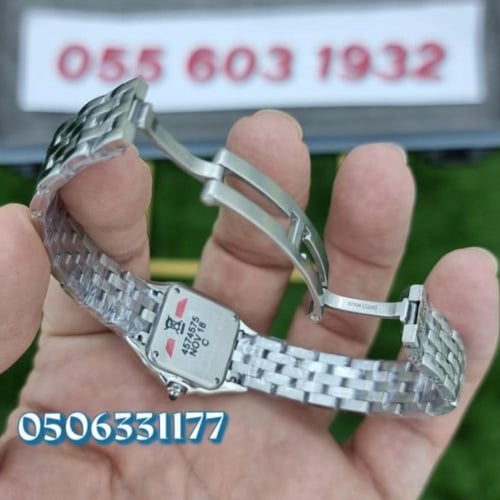 ساعة كارتير بانثر نسائي مينا فضية | ماستر كواليتي