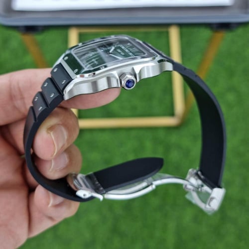 ساعة سانتوس دو كارتييه - ميناء أخضر