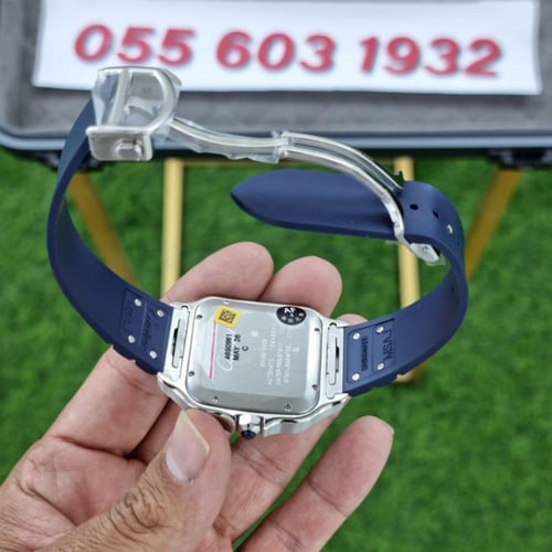 ساعة كارتير سانتوس أزرق ماستر