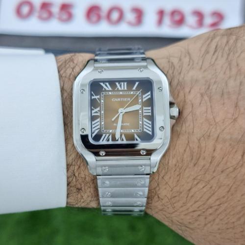 ساعة سانتوس دو كارتييه مقاس 35 ماستر كوالتي