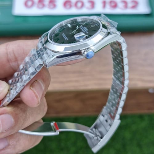 ساعة رولكس ديت جست ويمبلدون اطار ناعم سير جوبلي