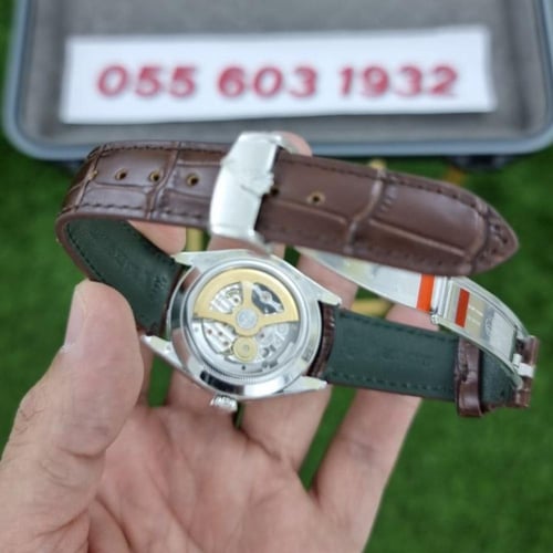 ساعة رولكس 1908 أويستر بربتشوال جلد بني ماستر