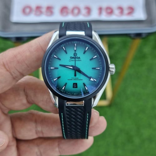 ساعة اوميغا سيماستر اكوا تيرا أخضر متدرج