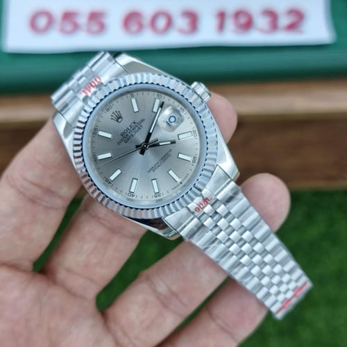 ساعة رولكس ديت جست جوبلي مينا فضي