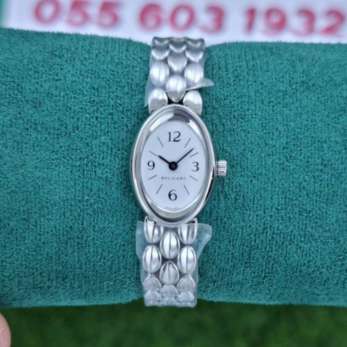 ساعة بولغاري أوفال فضي