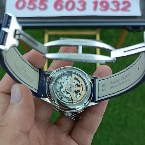 ساعة جيجر لوكولتر ماستر كنترول جلد كحلي