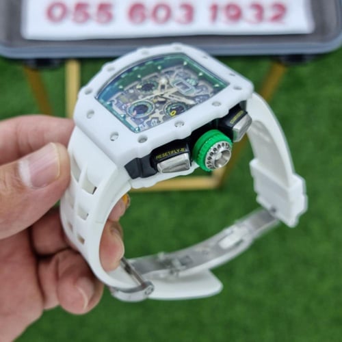 ساعة ريتشارد ميل أبيض رجالية