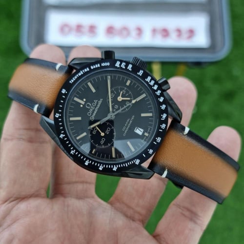 ساعة اوميغا سبيد ماستر كرونوغراف جلد بني