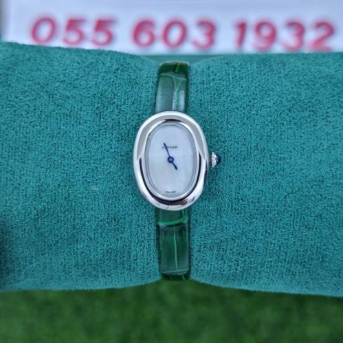 ساعة كارتير بينوار جلد اخضر