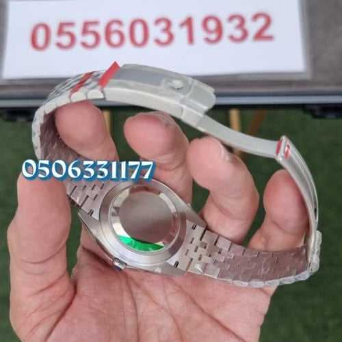 ساعة رولكس ديت جست 41 ملم بميناء أسود - أوتوماتيكي...